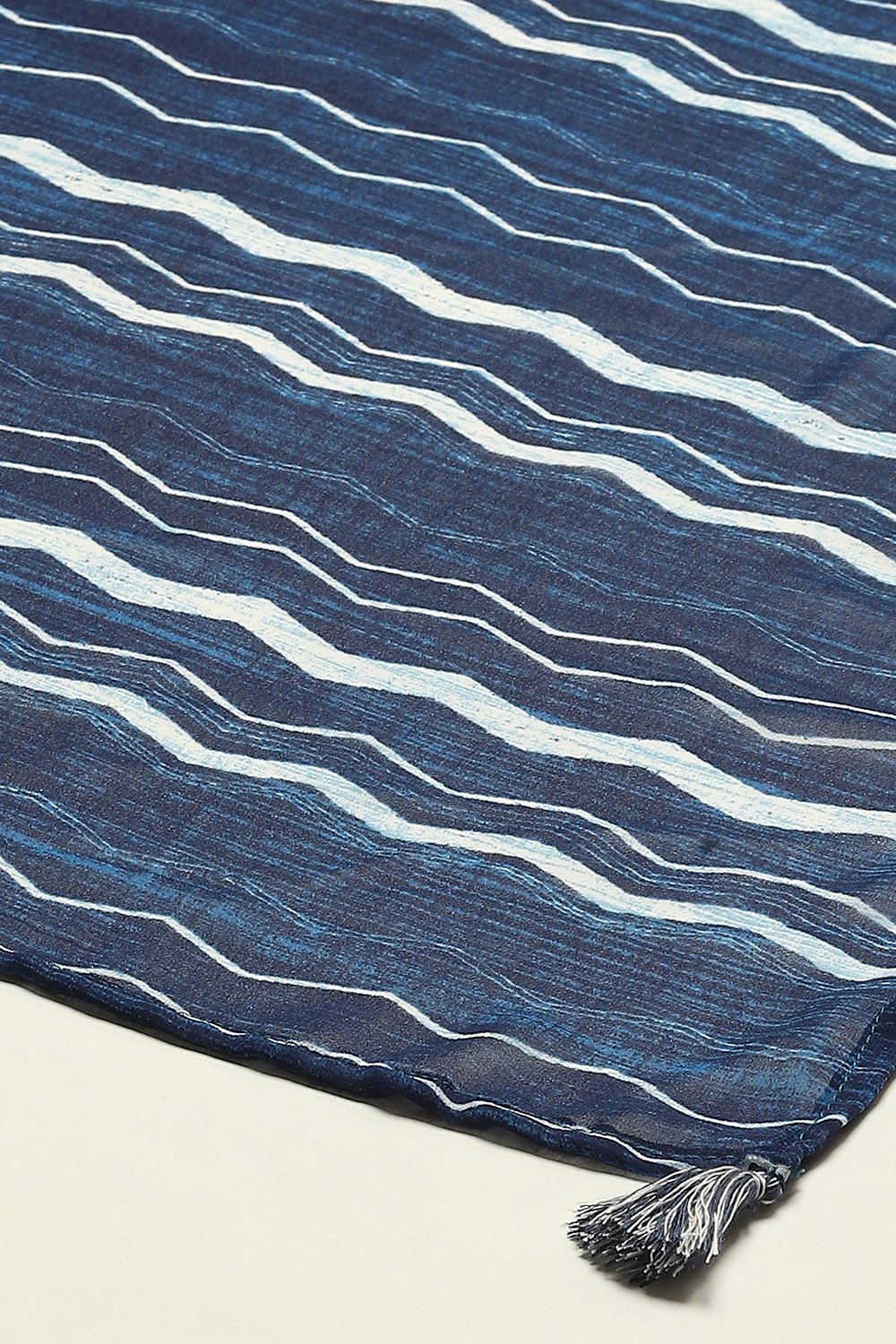 Indigo LIVA Straight Kurta Suit Set image number 3